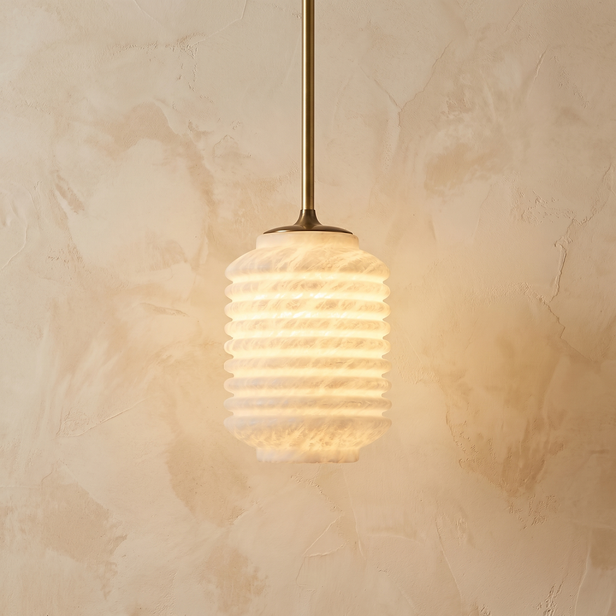 Lantern Cylinder Alabaster Pendant Light — D260 — mra-lantern-cylinder-91006-d260-product