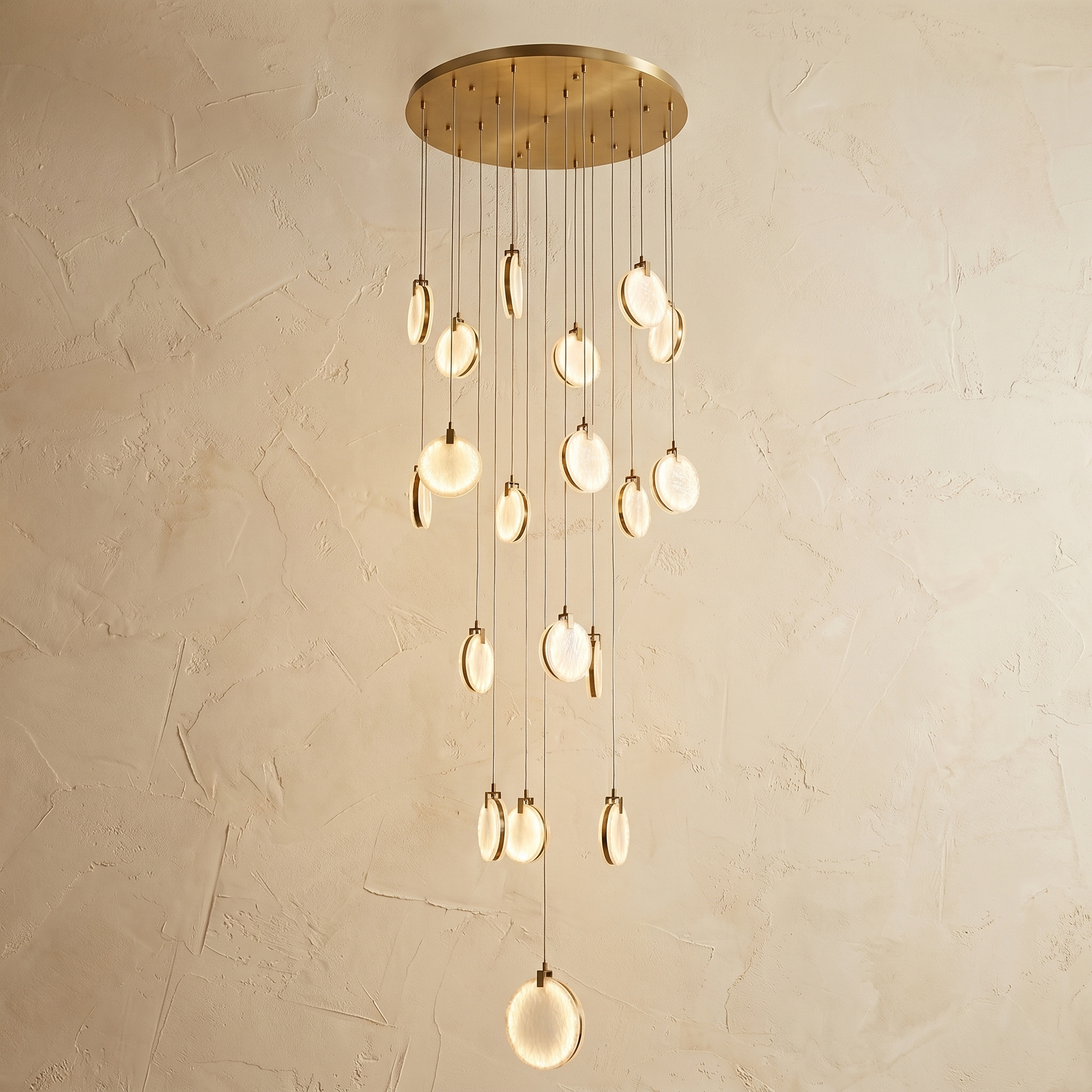 Leaf Cascade Alabaster Pendant Light — D700 — mra-leaf-cascade-70809-d700-product