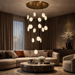 Leaf Cascade Alabaster Pendant Light — D700 — mra-leaf-cascade-70809-d700-scene-3