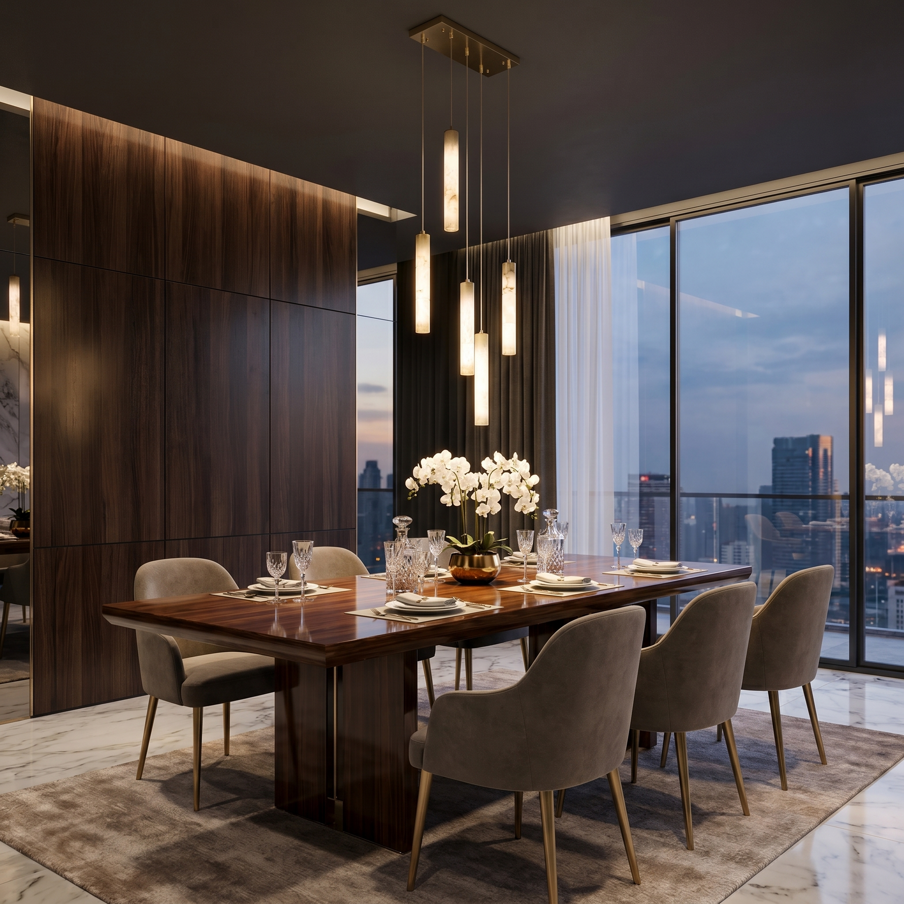 Linear Cylinder Cluster Alabaster Pendant Light — L600 — mra-linear-cylinder-cluster-70010-l600-scene-1