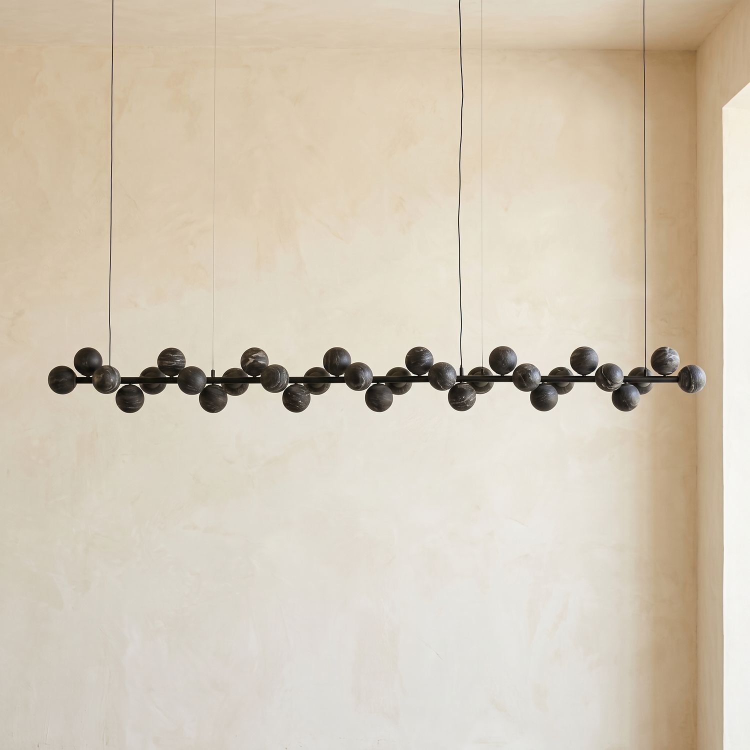 Linear Grape Pendant Alabaster — L3800 — mra-linear-grape-pendant-l3800-dark