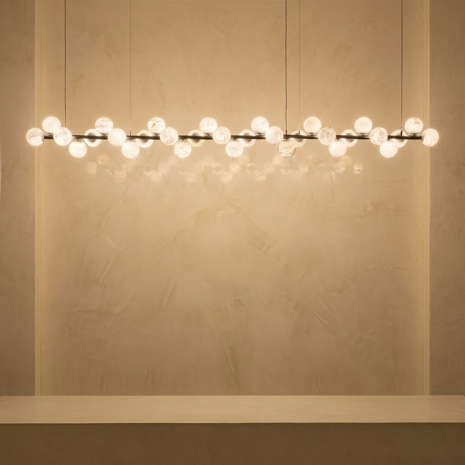 Linear Grape Pendant Alabaster — L3800 — mra-linear-grape-pendant-l3800-product