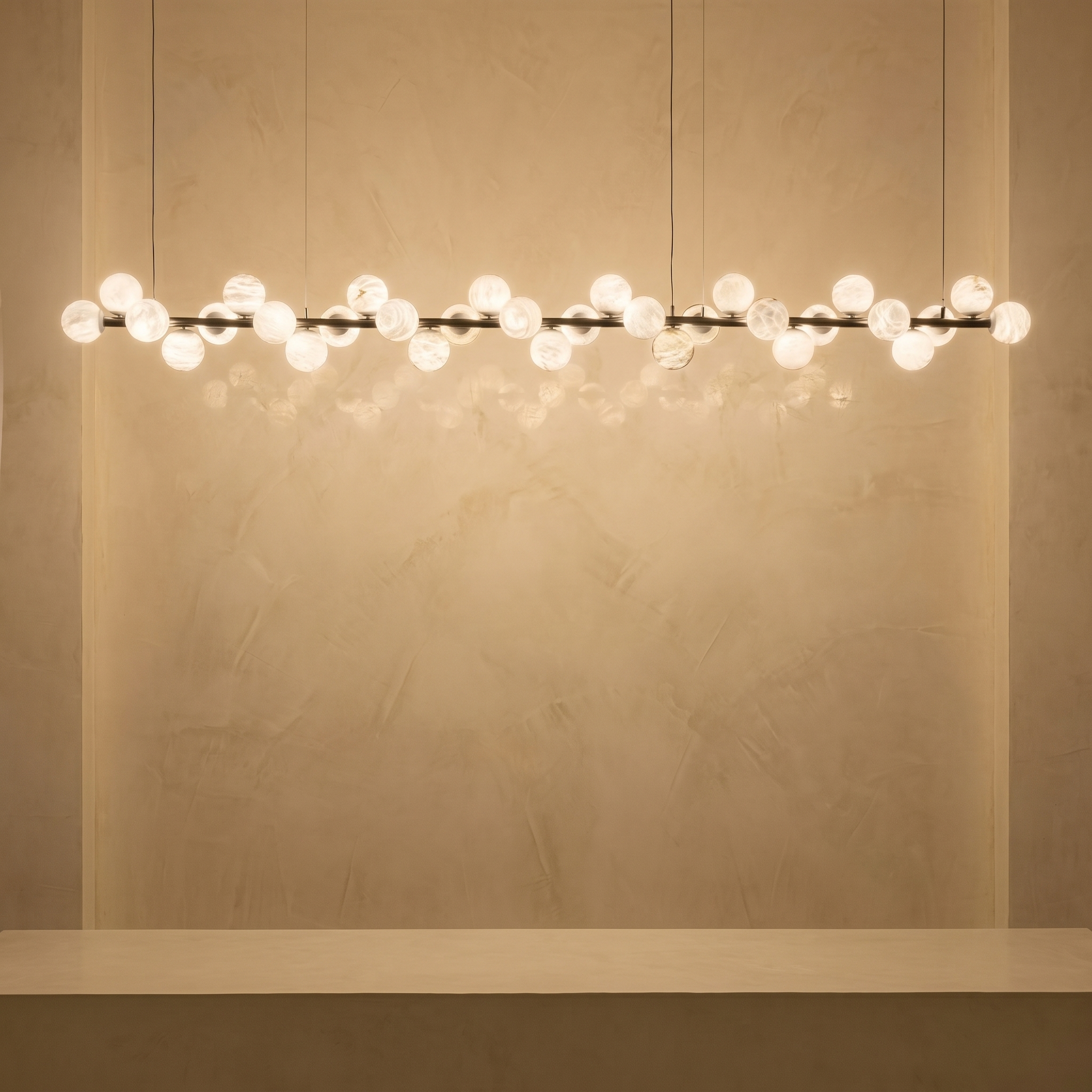 Linear Grape Pendant Alabaster — L3800 — mra-linear-grape-pendant-l3800-product