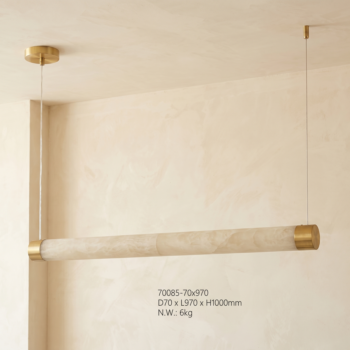 Linear Rod Alabaster Pendant Light — D70 — mra-linear-rod-70085-d70-dark