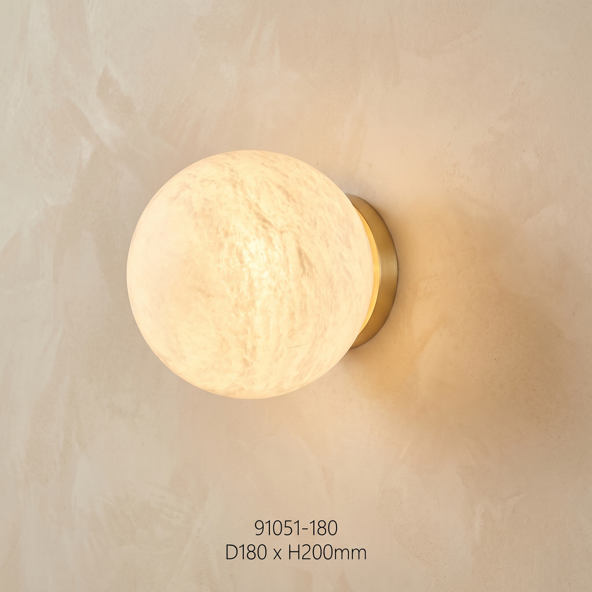 Orb Wall Classic Alabaster — D180 — mra-orb-wall-classic-91051-d180-product