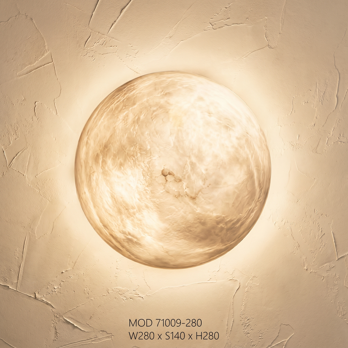 Oval Flat Wall Alabaster — W280 — mra-oval-flat-wall-71009-w280-product