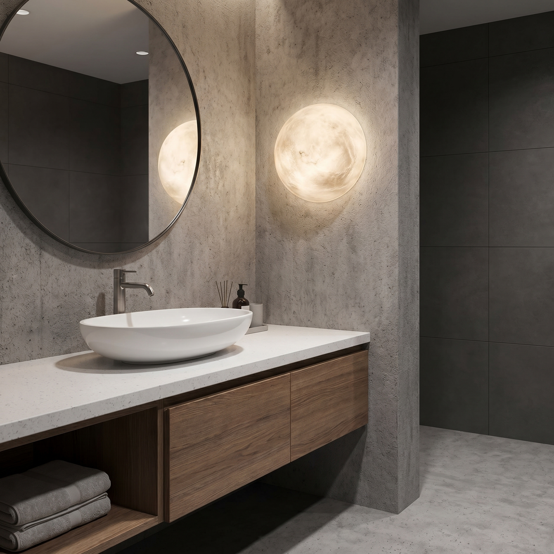 Oval Flat Wall Alabaster — W280 — mra-oval-flat-wall-71009-w280-scene-3