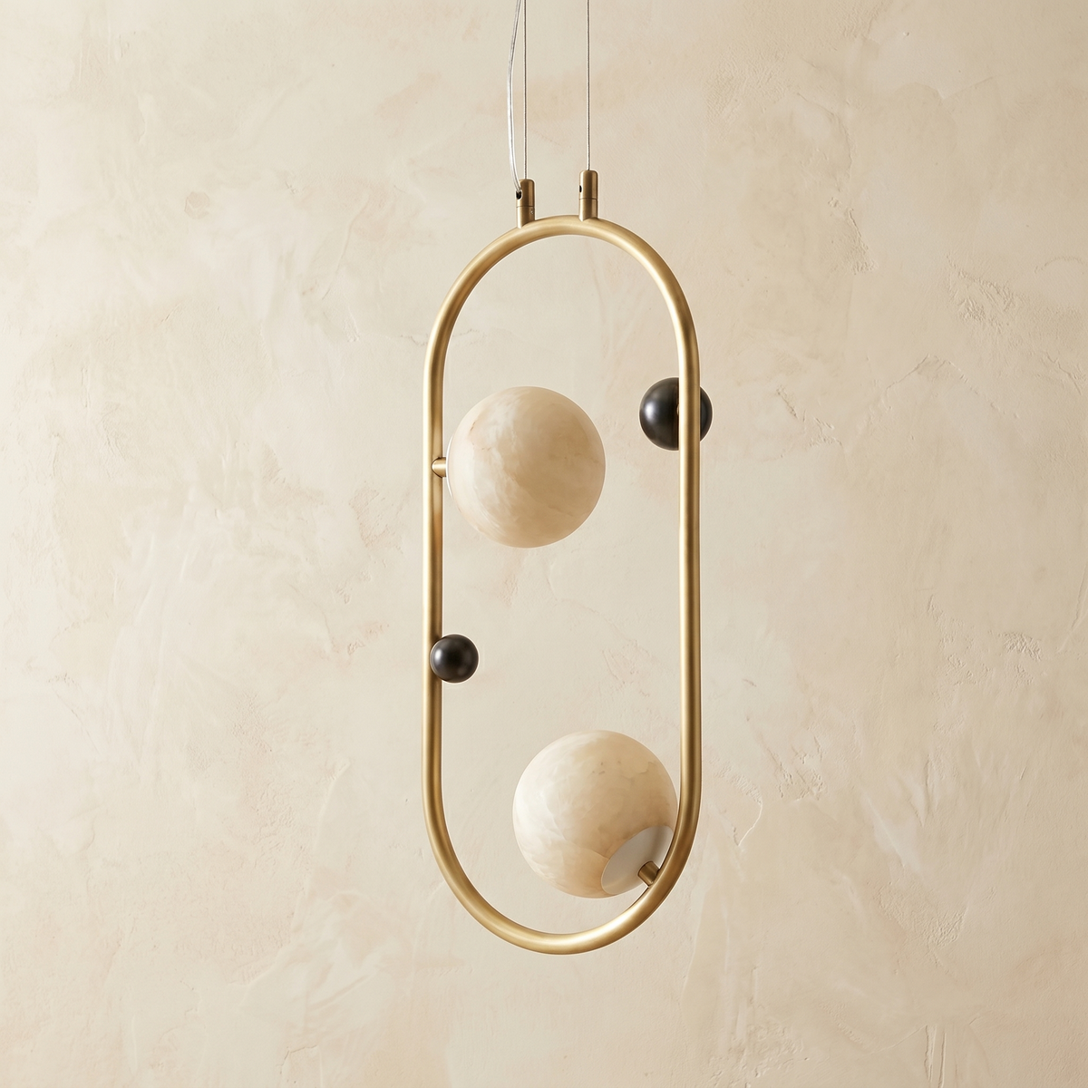 Oval Frame Duo Alabaster Pendant Light — W170 — mra-oval-frame-duo-91029-w170-dark