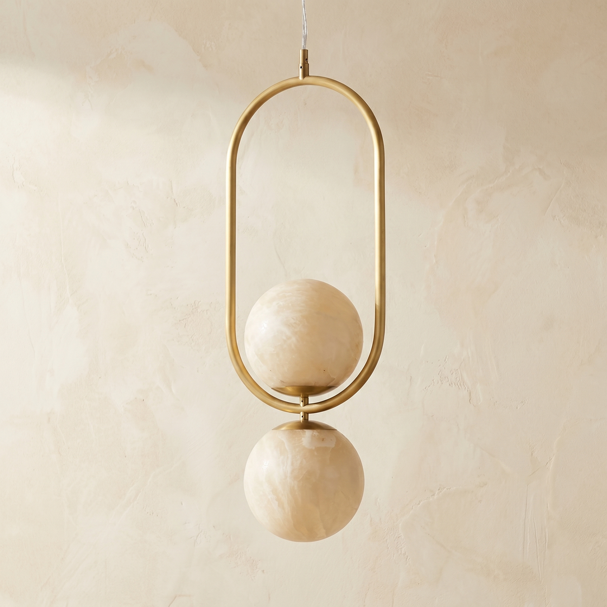Oval Frame Duo Modern Alabaster Pendant Light — D280 — mra-oval-frame-duo-modern-d280-dark