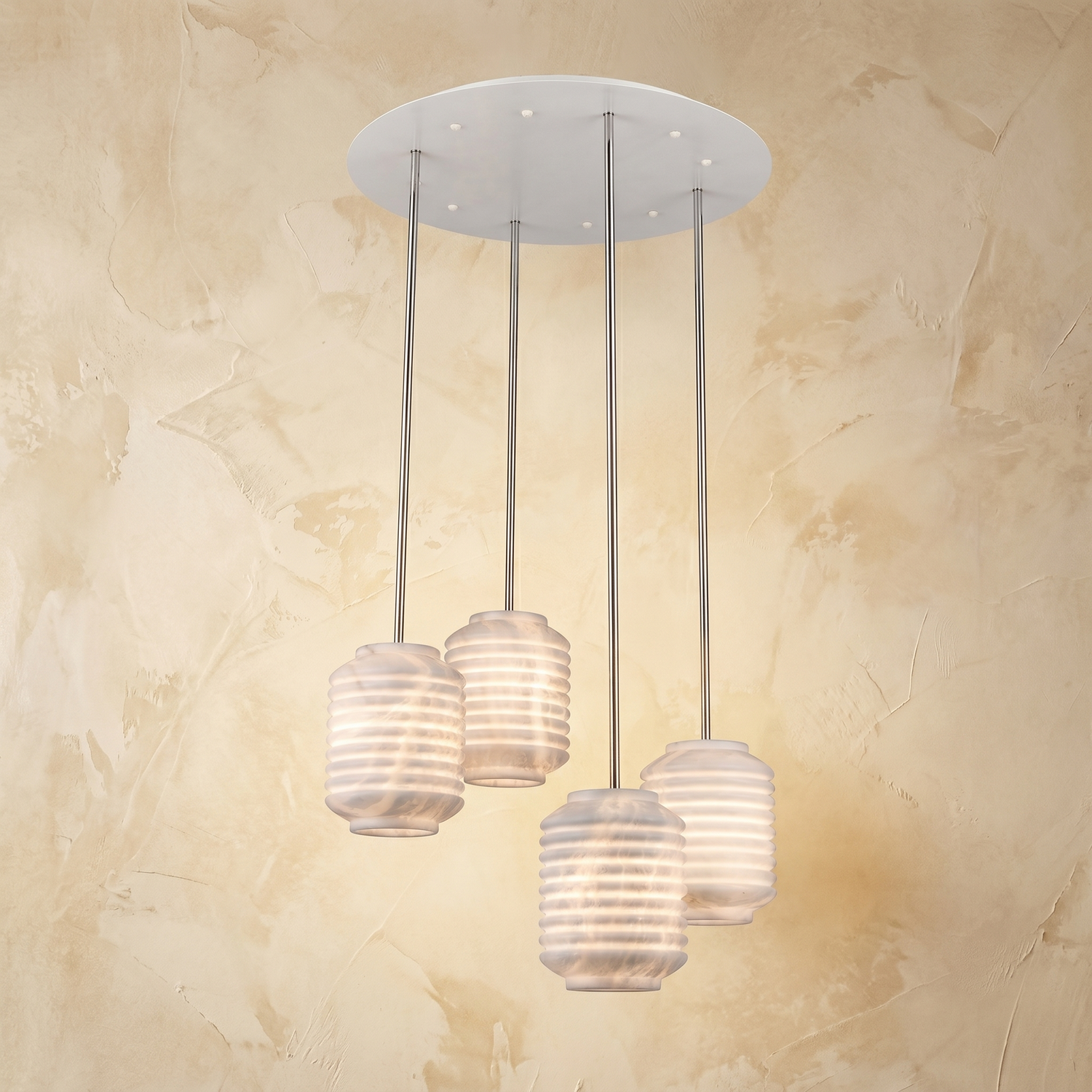 Ribbed Cylinder Pendant Alabaster — D630 — mra-ribbed-cylinder-pendant-91011-d630-product