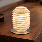Ridged Jar Table Alabaster — D180 — mra-ridged-jar-table-49619-d180-scene-2