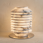 Ridged Jar Table Alabaster — D260 — mra-ridged-jar-table-49619-d260-product