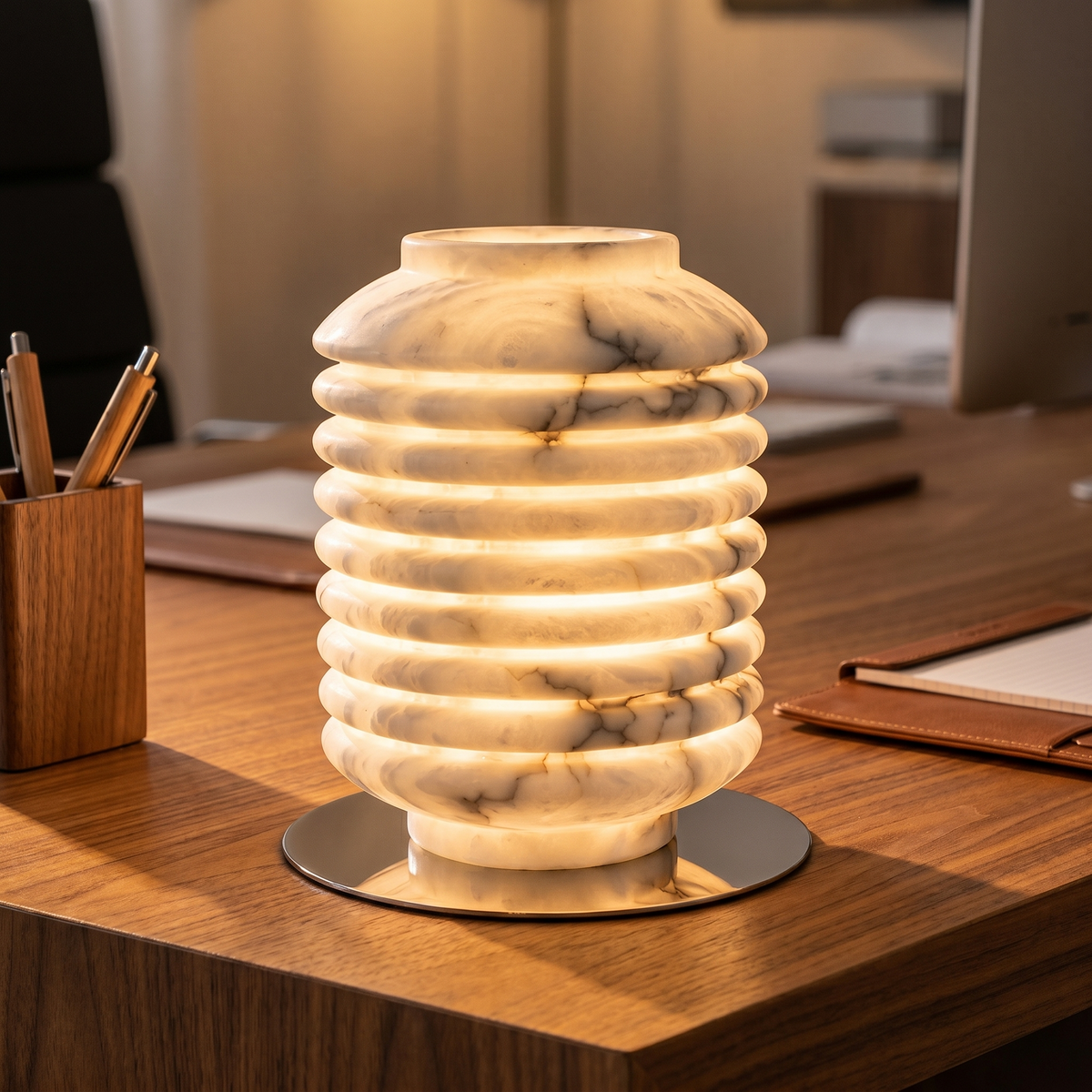 Ridged Jar Table Alabaster — D260 — mra-ridged-jar-table-49619-d260-scene-2