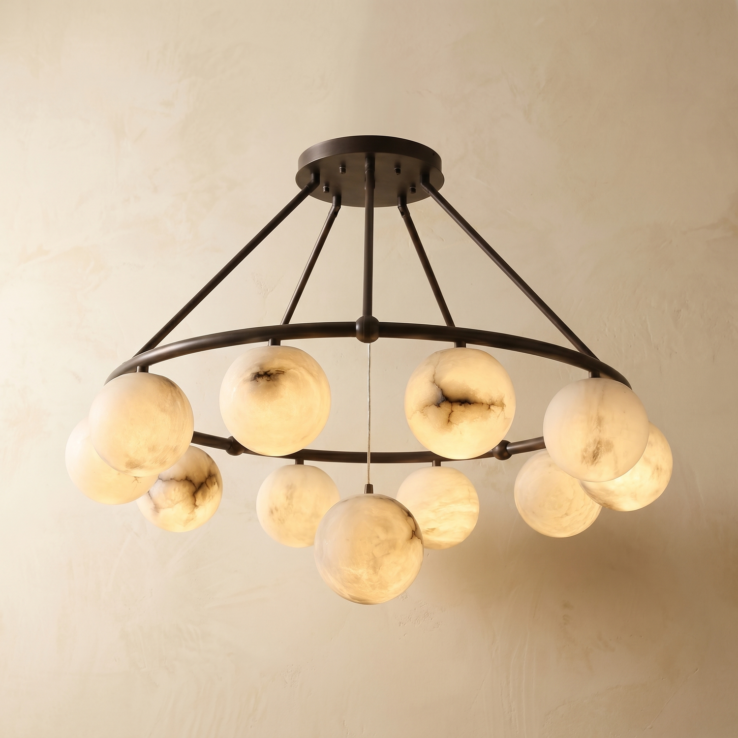 Ring Cluster Pendant Alabaster — D1030 — mra-ring-cluster-pendant-d1030-product