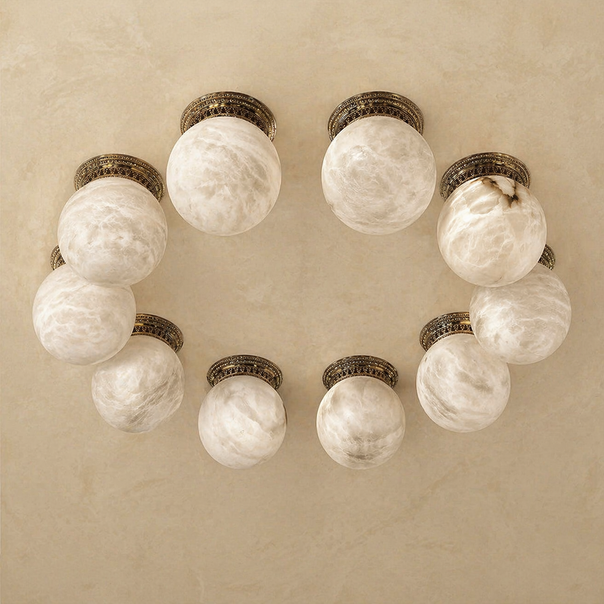 Ring Orb Ceiling Alabaster — D80 — mra-ring-orb-ceiling-d80-dark