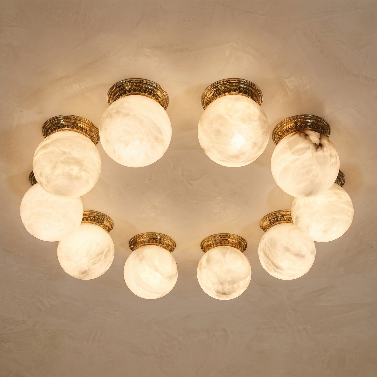 Ring Orb Ceiling Alabaster — D80 — mra-ring-orb-ceiling-d80-product