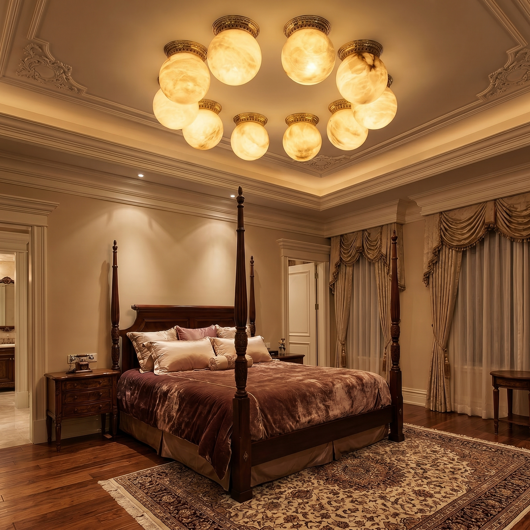 Ring Orb Ceiling Alabaster — D80 — mra-ring-orb-ceiling-d80-scene-2