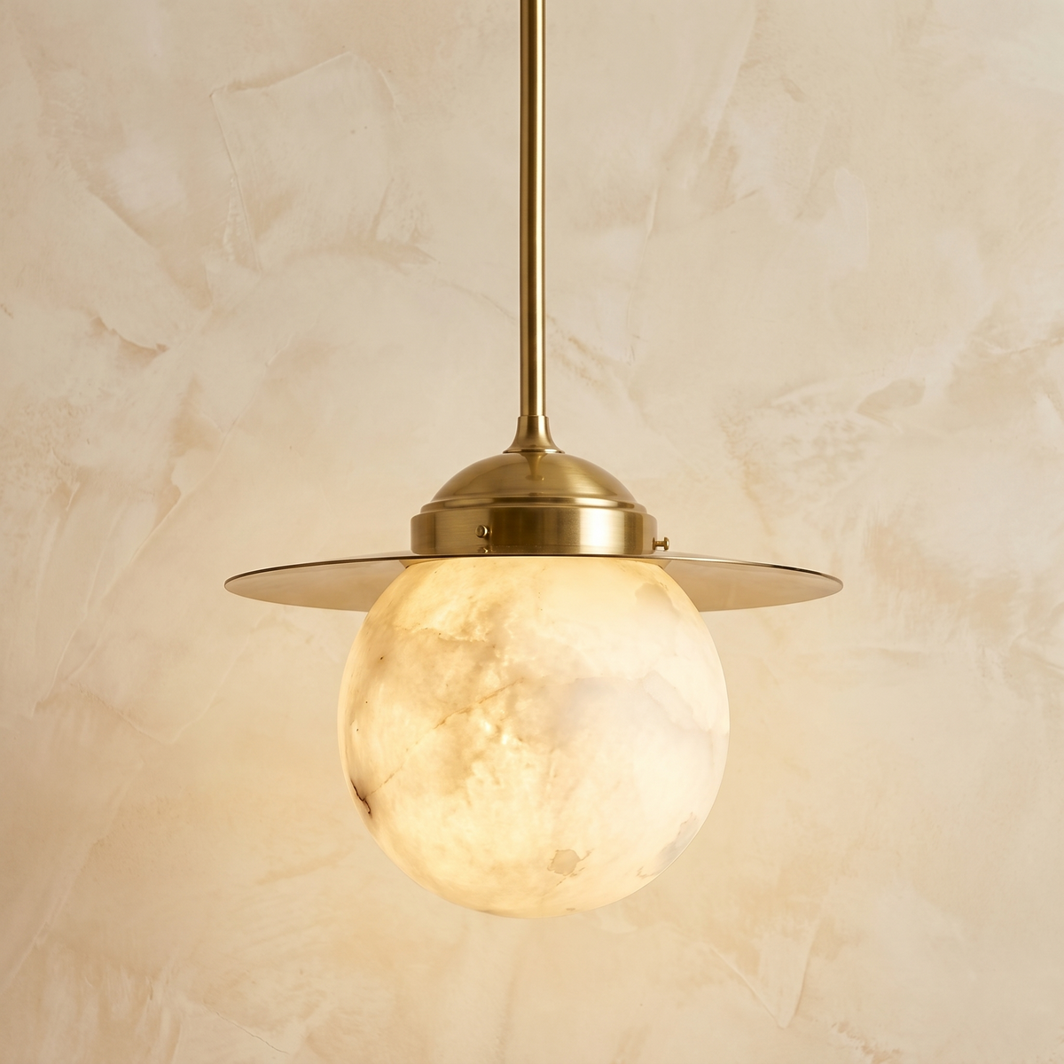Saturn Pendant Classic Alabaster — D350 — mra-saturn-pendant-classic-d350-product