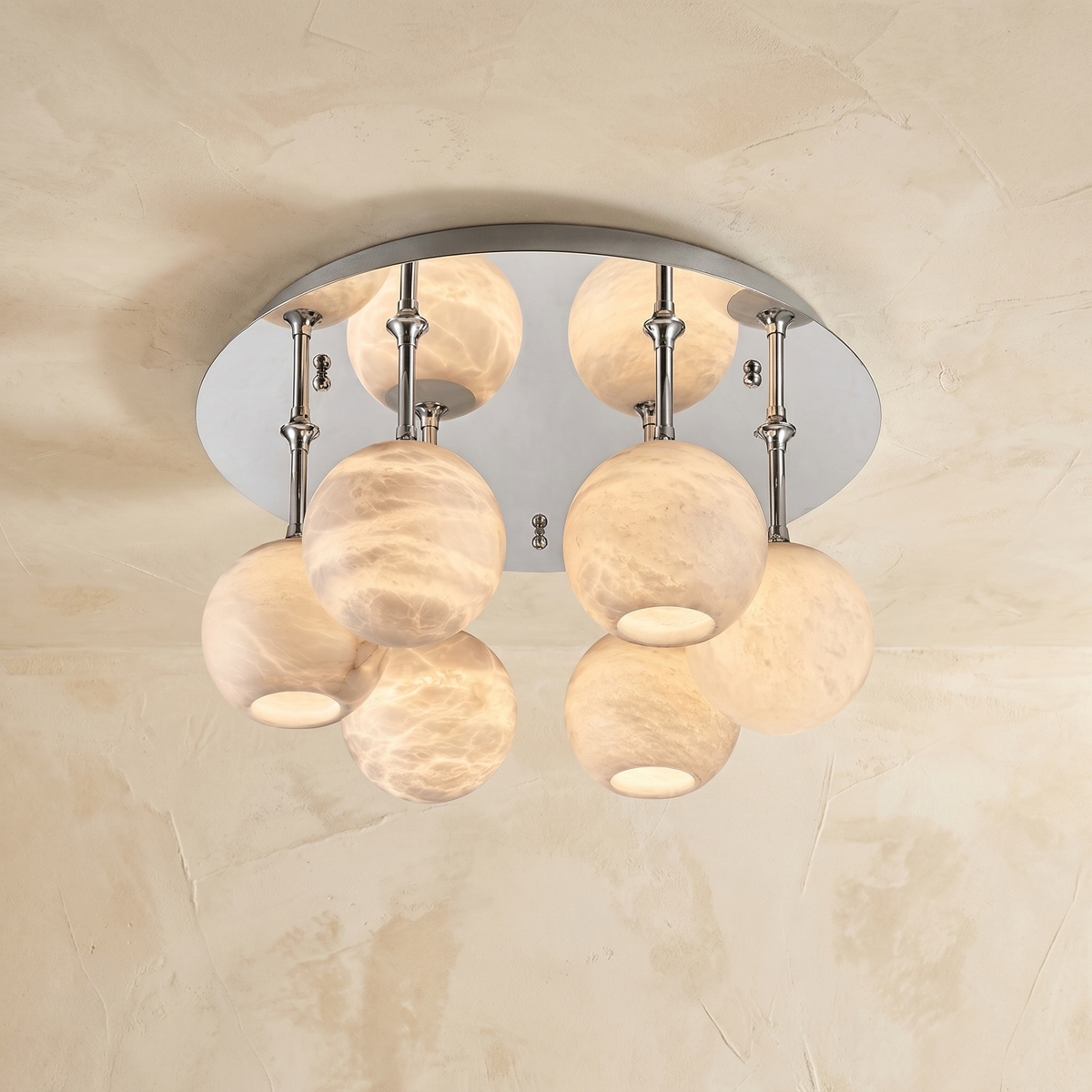 Silver Disc Cluster Ceiling Alabaster — 03 — mra-silver-disc-cluster-ceiling-91005-d600-03-product