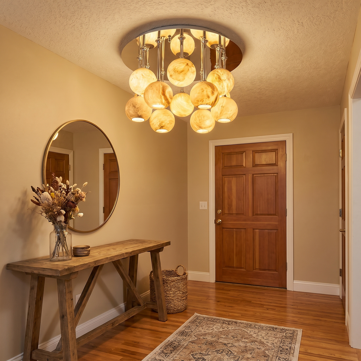 Silver Disc Cluster Ceiling Alabaster — D600 — mra-silver-disc-cluster-ceiling-91005-d600-scene-1