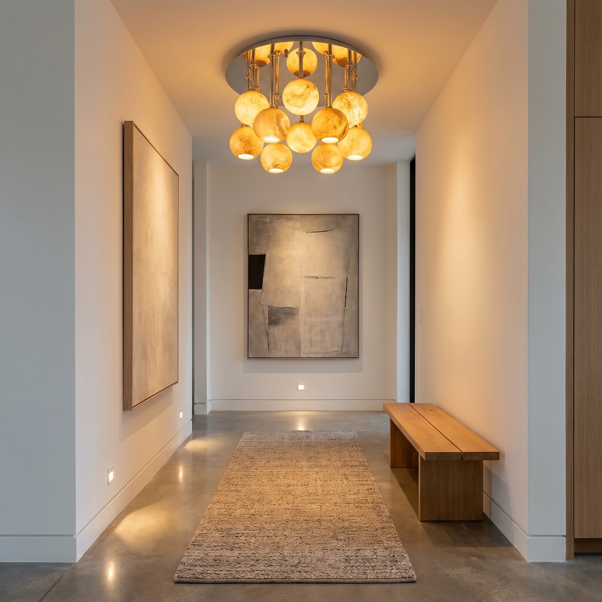 Silver Disc Cluster Ceiling Alabaster — D600 — mra-silver-disc-cluster-ceiling-91005-d600-scene-3