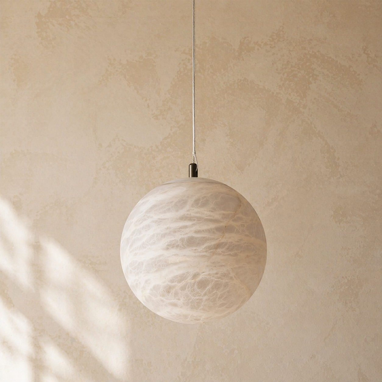 Single Orb Pendant 70034 (small) Alabaster — D240 — mra-single-orb-pendant-70034-small-d240-dark