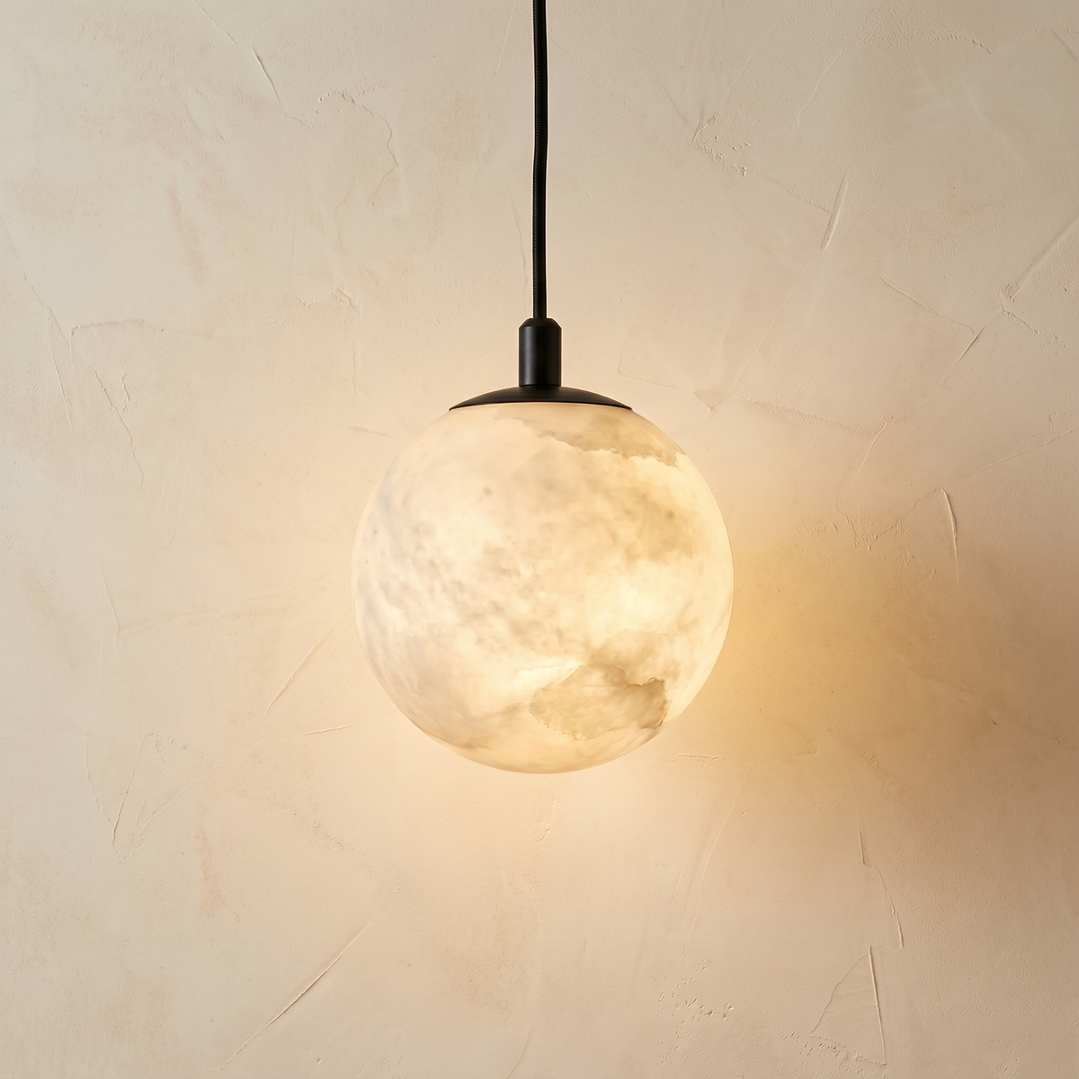Small Orb Pendant Alabaster — D100 — mra-small-orb-pendant-70031-d100-product