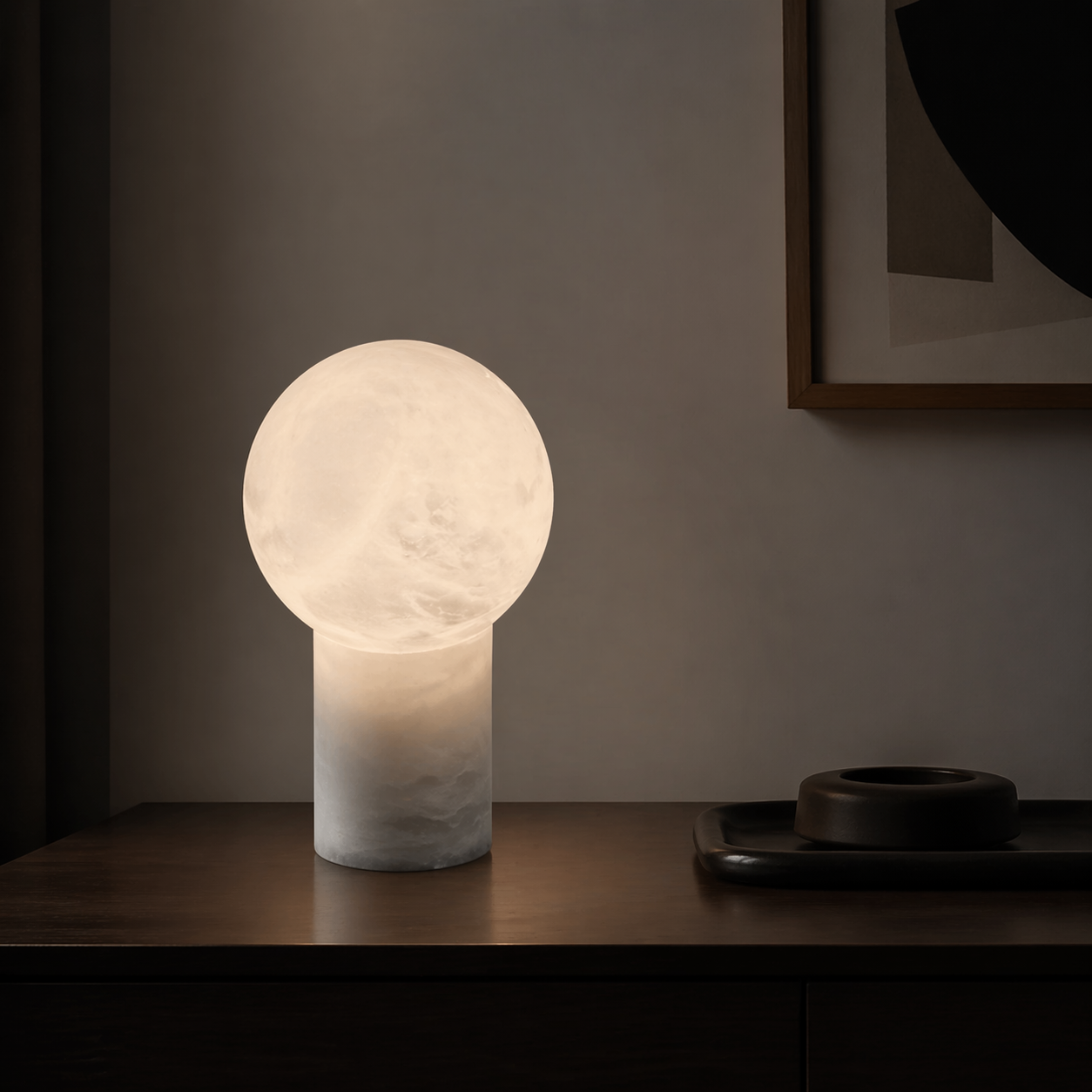 Stone Orb Floor Alabaster Floor Lamp — D160 — yiosi-mra-stone-orb-floor-70075-d160-scene-3
