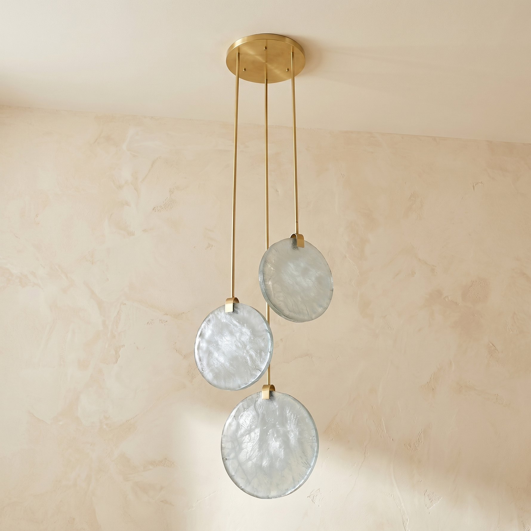 Triple Disc Pendant Alabaster — D500 — mra-triple-disc-pendant-d500-dark
