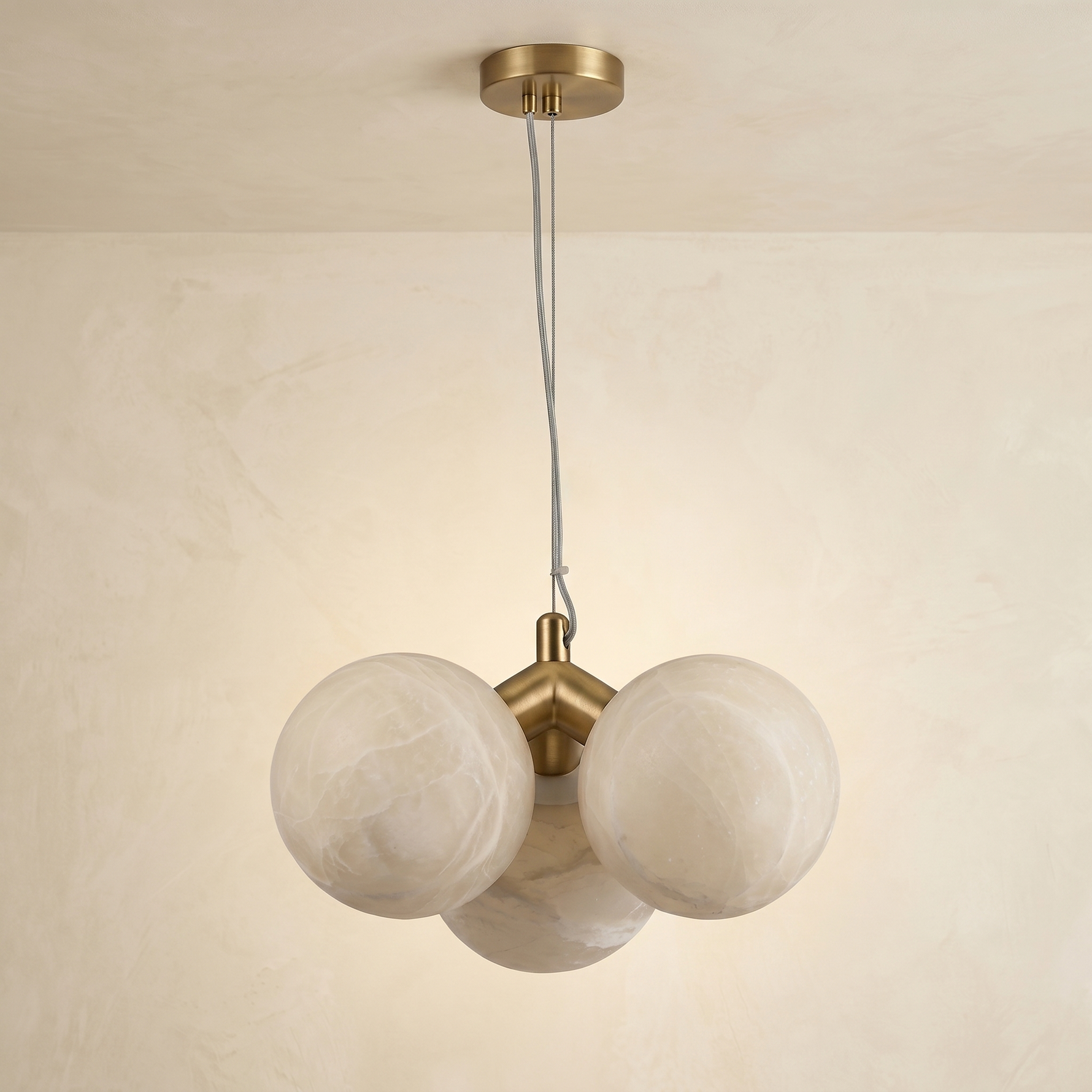 Triple Orb Cluster Alabaster Pendant Light — D240 — mra-triple-orb-cluster-70070-d240-dark