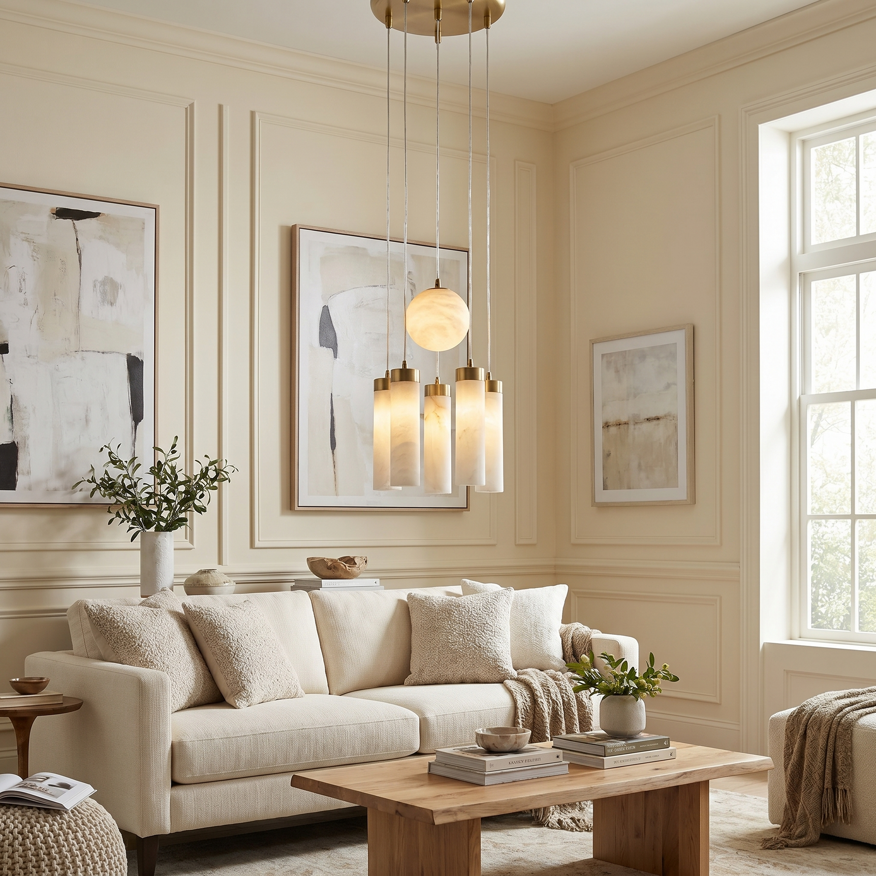 Triple Orb Cluster Alabaster Pendant Light — D300 — mra-triple-orb-cluster-70070-d300-scene-1