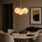 Truss & Cluster Mix Alabaster Pendant Light — D120 — mra-truss-cluster-mix-p26-d120-scene-1
