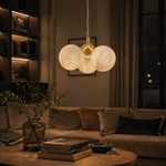 Truss & Cluster Mix Alabaster Pendant Light — D120 — mra-truss-cluster-mix-p26-d120-scene-3
