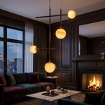 Truss & Cluster Mix Alabaster Pendant Light — W900 — mra-truss-cluster-mix-p26-w900-scene-3