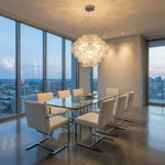 Yiosi Opulence Clear Glass Pendant Light 31" - scene-2