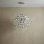 Yiosi Opulence Clear Glass Pendant Light 31" - dark