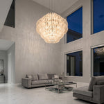 Yiosi Opulence Frosted Glass Pendant Light 31" Style A - scene-1