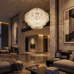 Yiosi Opulence Frosted Glass Pendant Light 31" Style A - scene-3