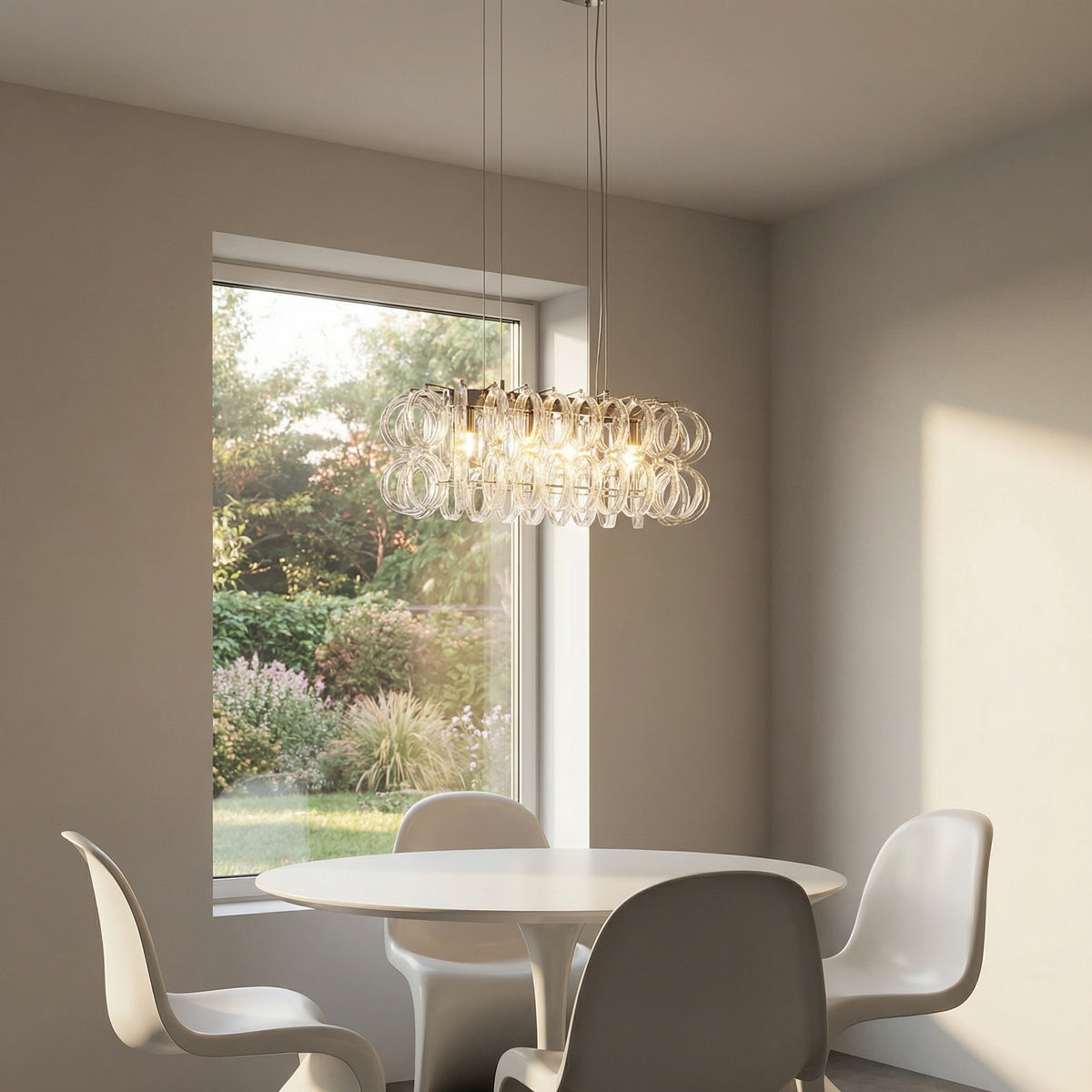 Yiosi Opulence Oval Clear Glass Pendant Light - scene-2