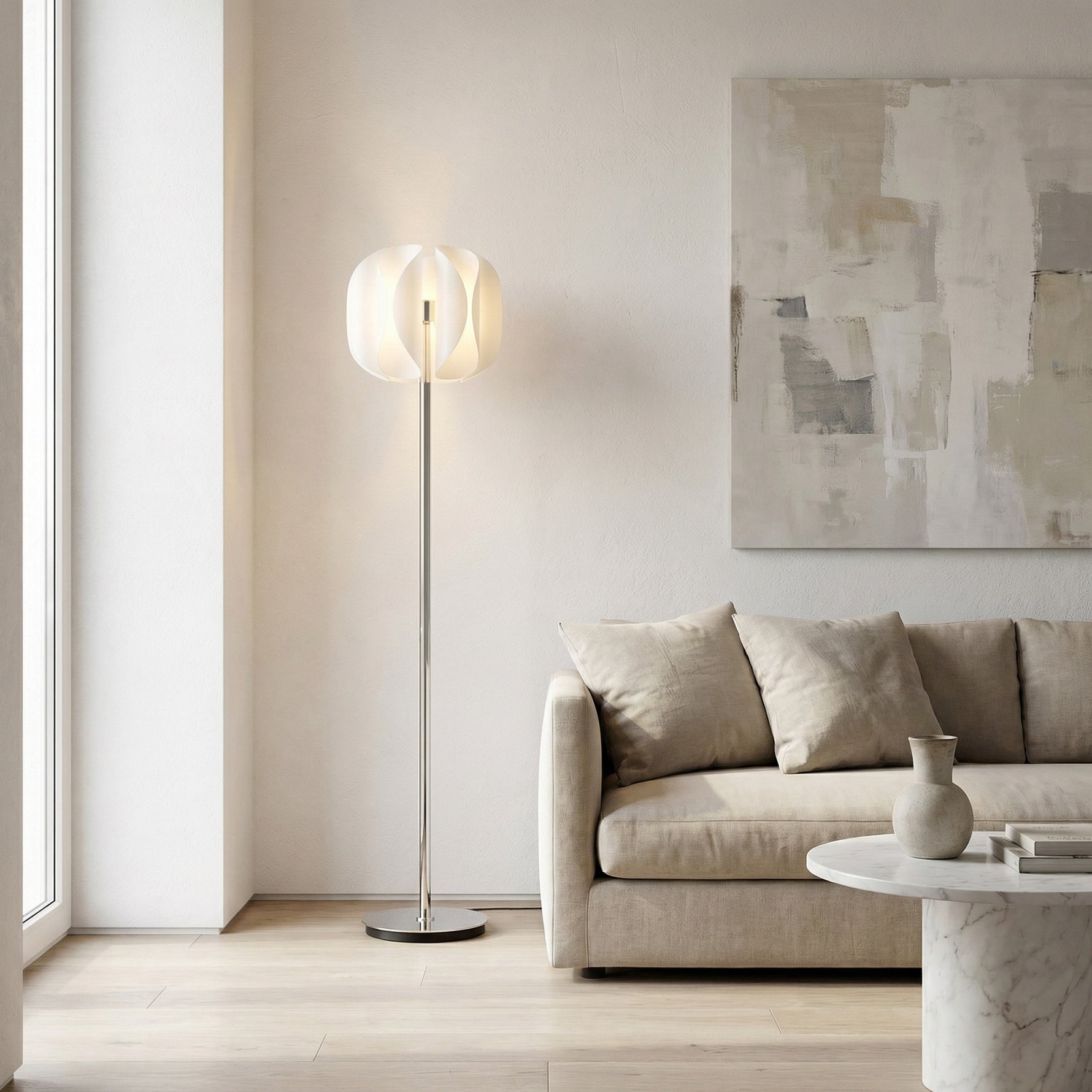 Yiosi Phantom Glass Floor Lamp - scene-2
