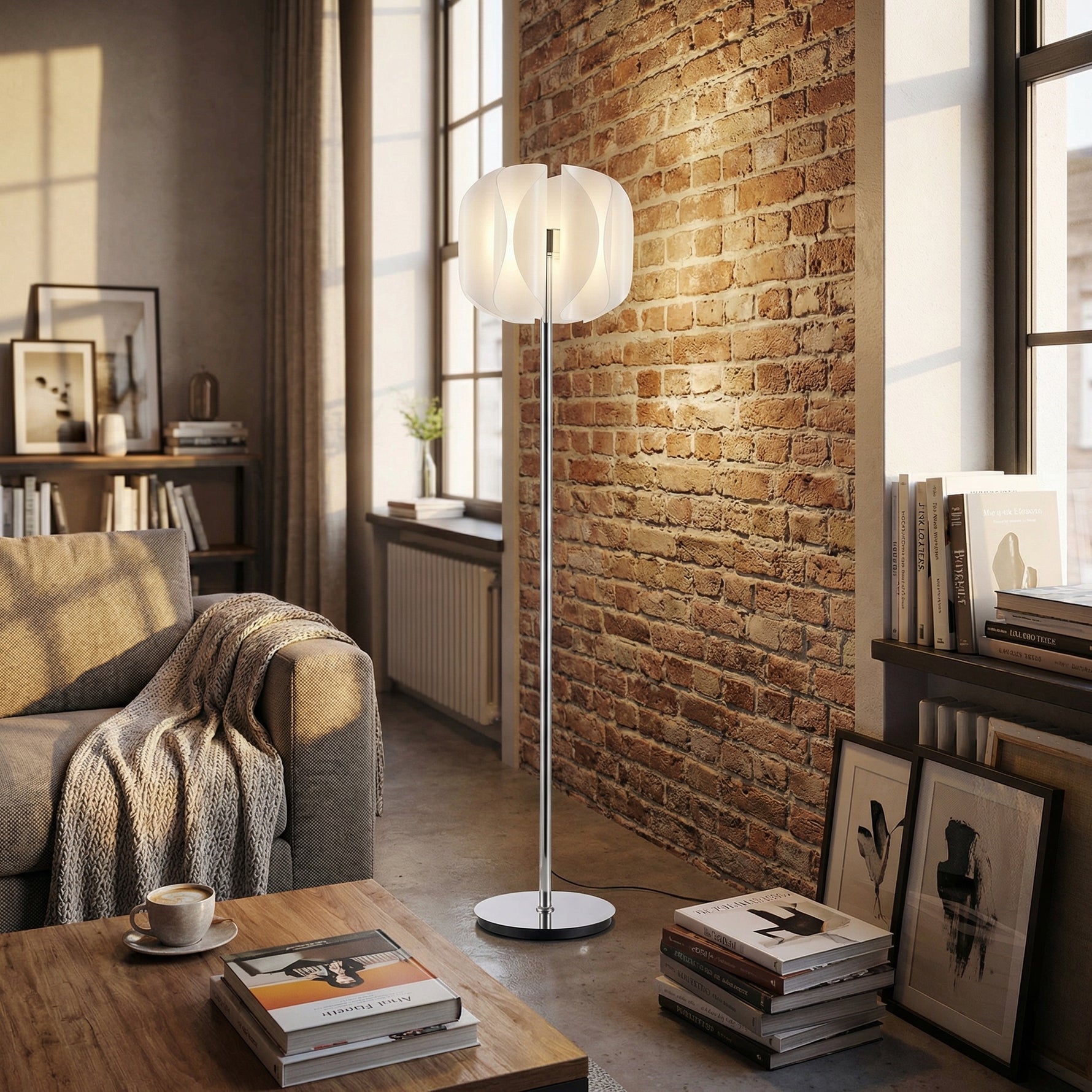 Yiosi Phantom Glass Floor Lamp - scene-3