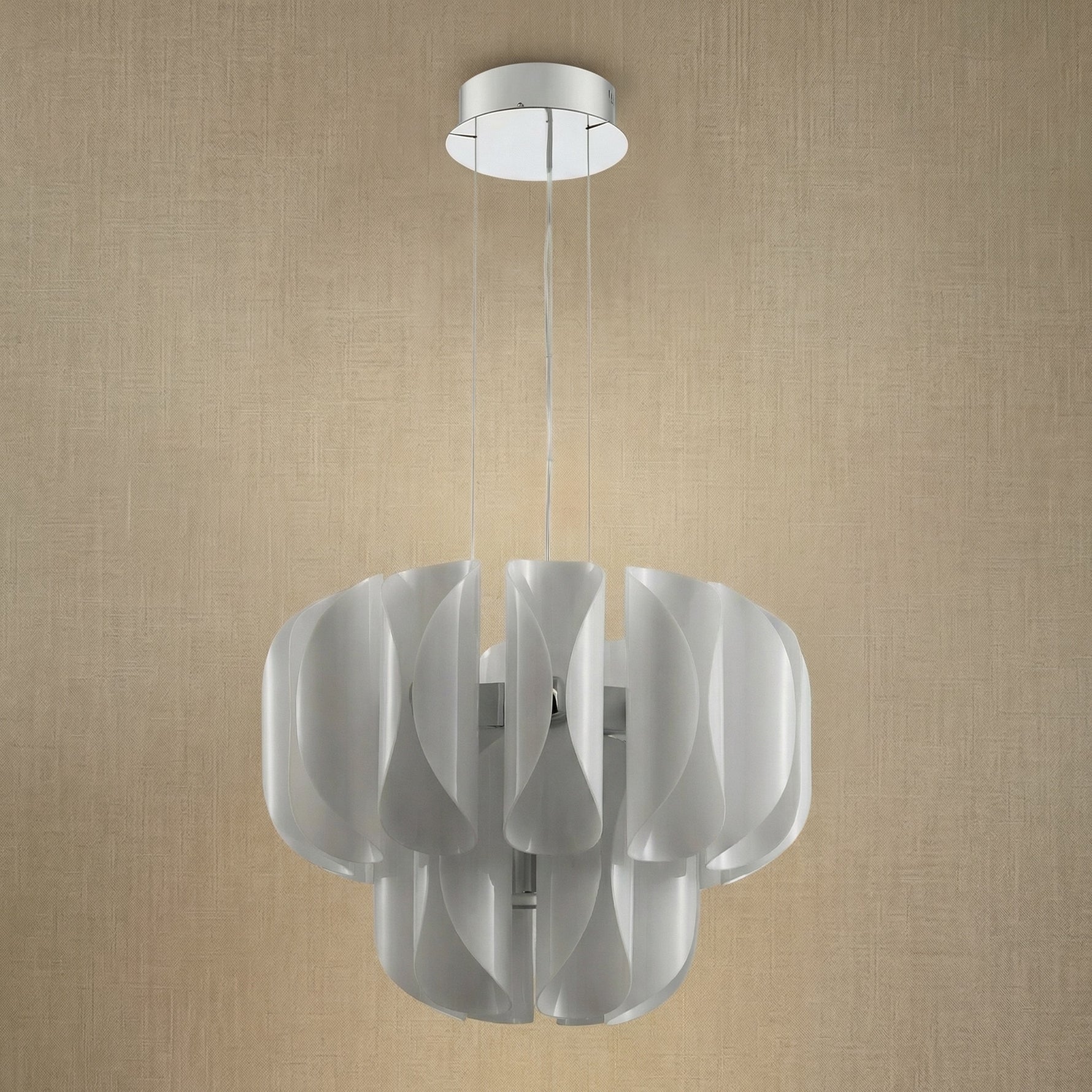 Yiosi Phantom Nested Glass Pendant Light 24" - dark