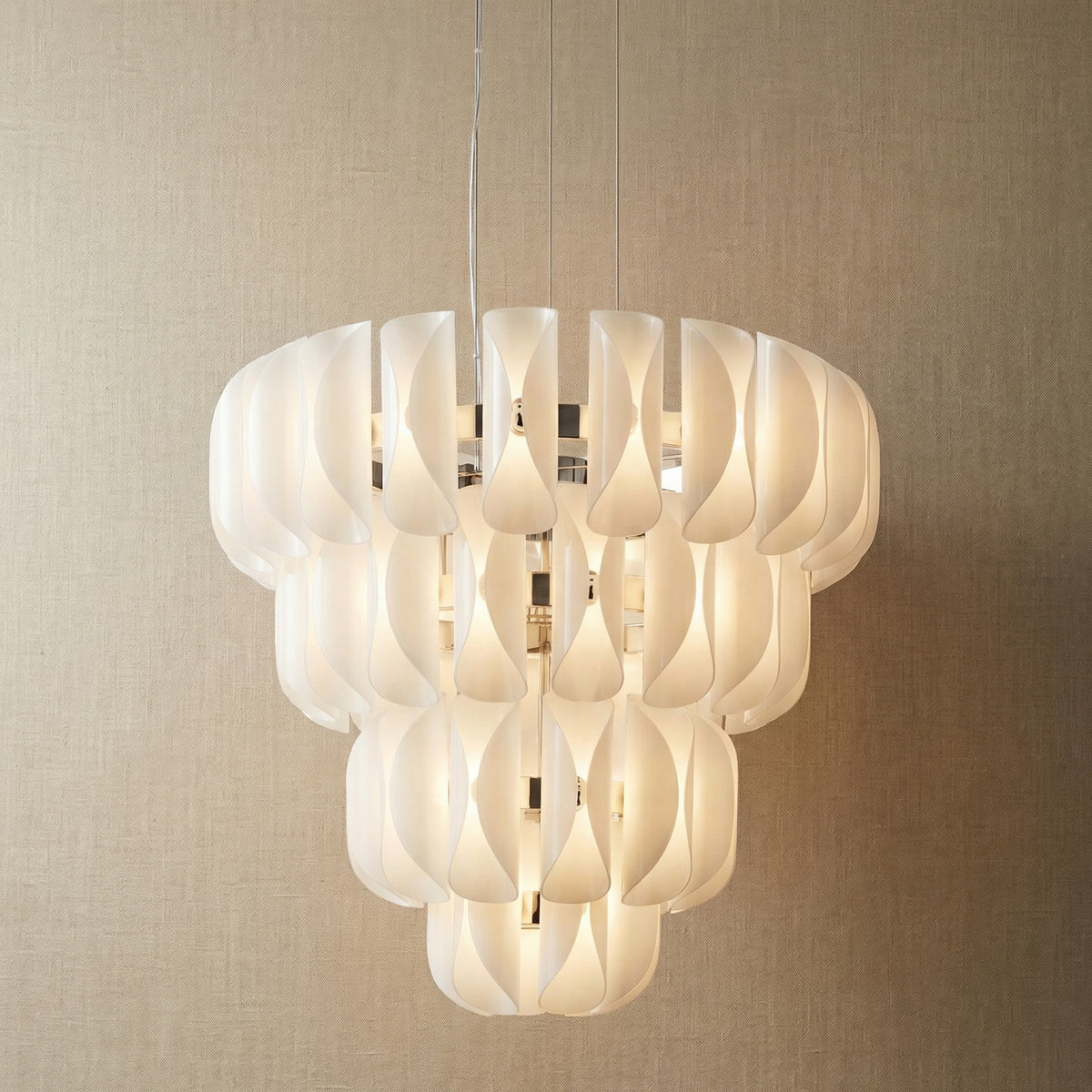 Yiosi Phantom Nested Glass Pendant Light 24" - 24" (Dia 600mm) Smoke A