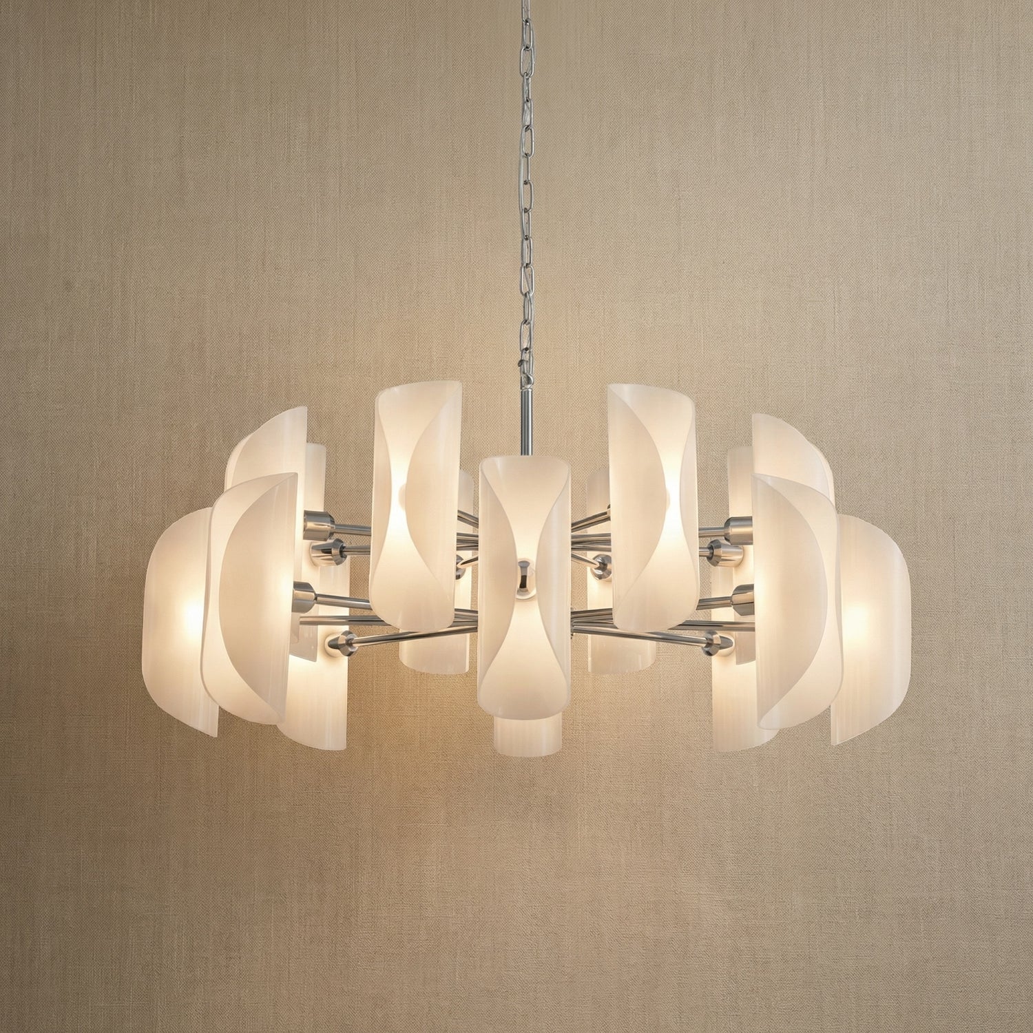 Yiosi Phantom Nested Glass Pendant Light 39" - 39" (Dia 1000mm)
