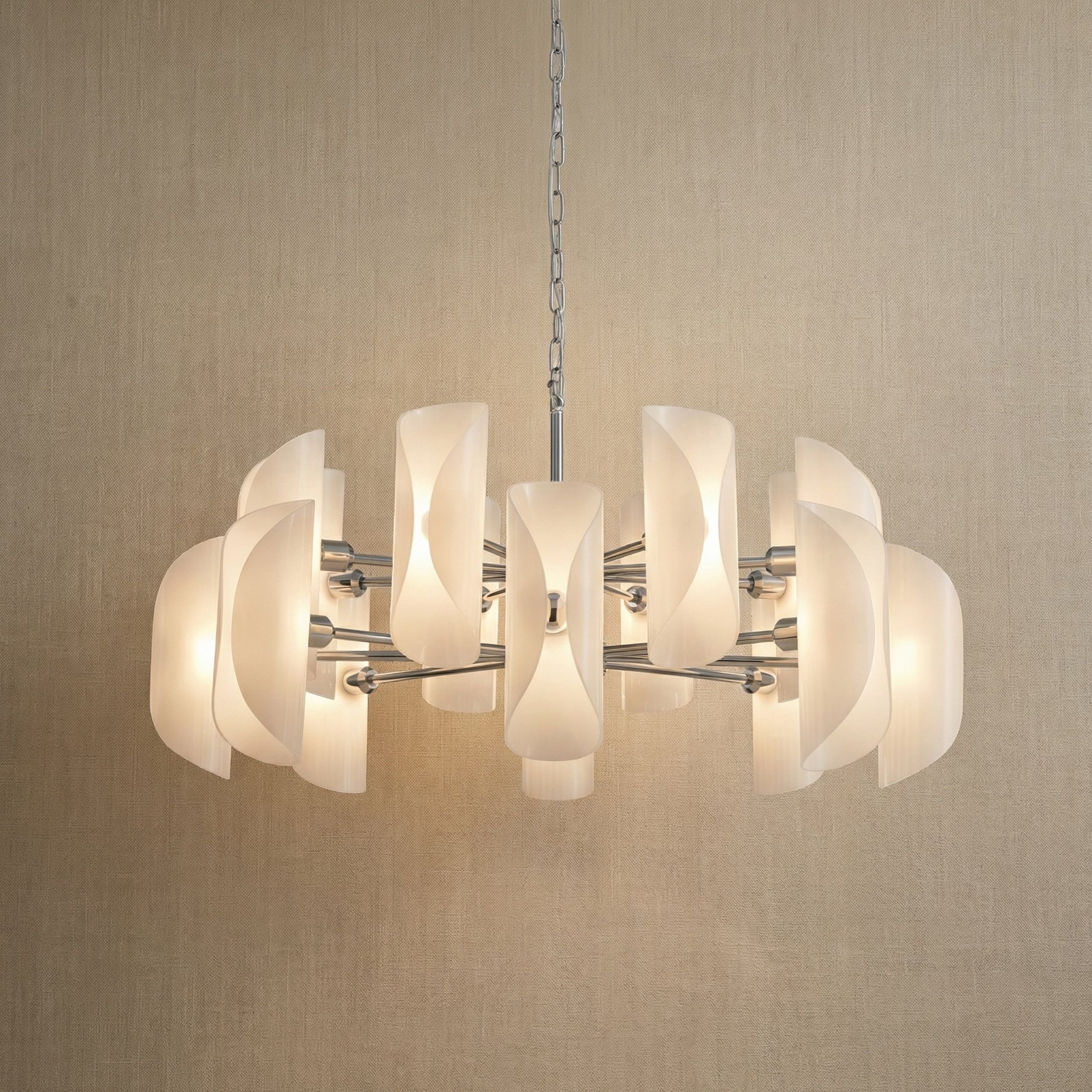 Yiosi Phantom Nested Glass Pendant Light 39" - 39" (Dia 1000mm)