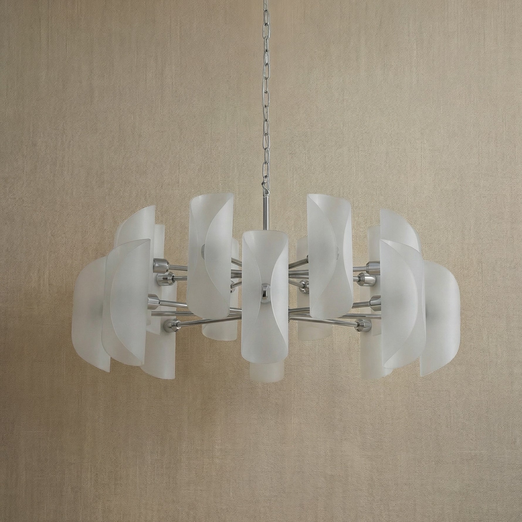 Yiosi Phantom Nested Glass Pendant Light 39" - dark