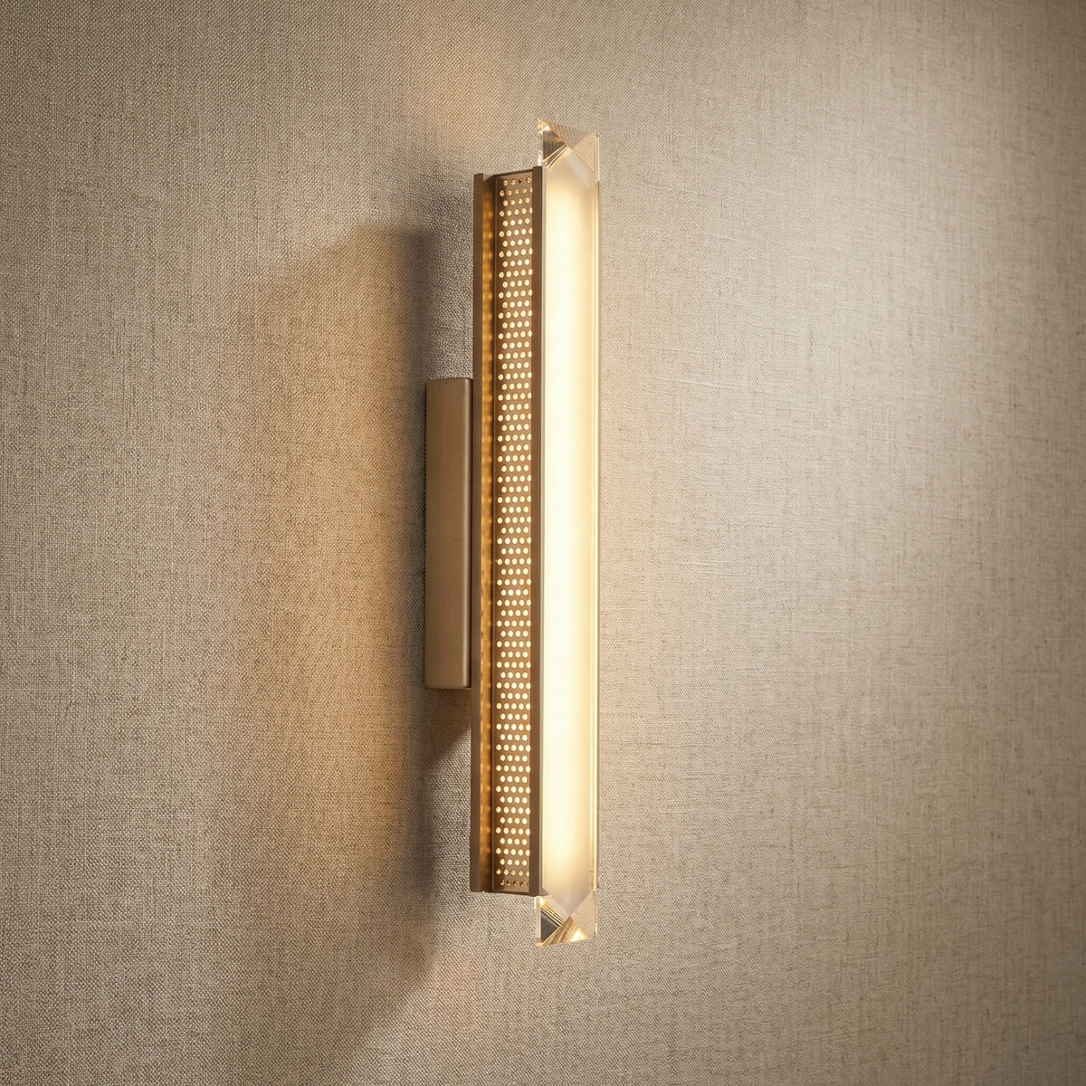 Yiosi Prismatic Crystal Wall Sconce - 3" Linear (L70mm) Style B