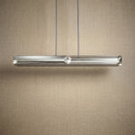 Yiosi Prismatic Linear Crystal Pendant Light - dark