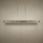 Yiosi Prismatic Linear Crystal Pendant Light - dark