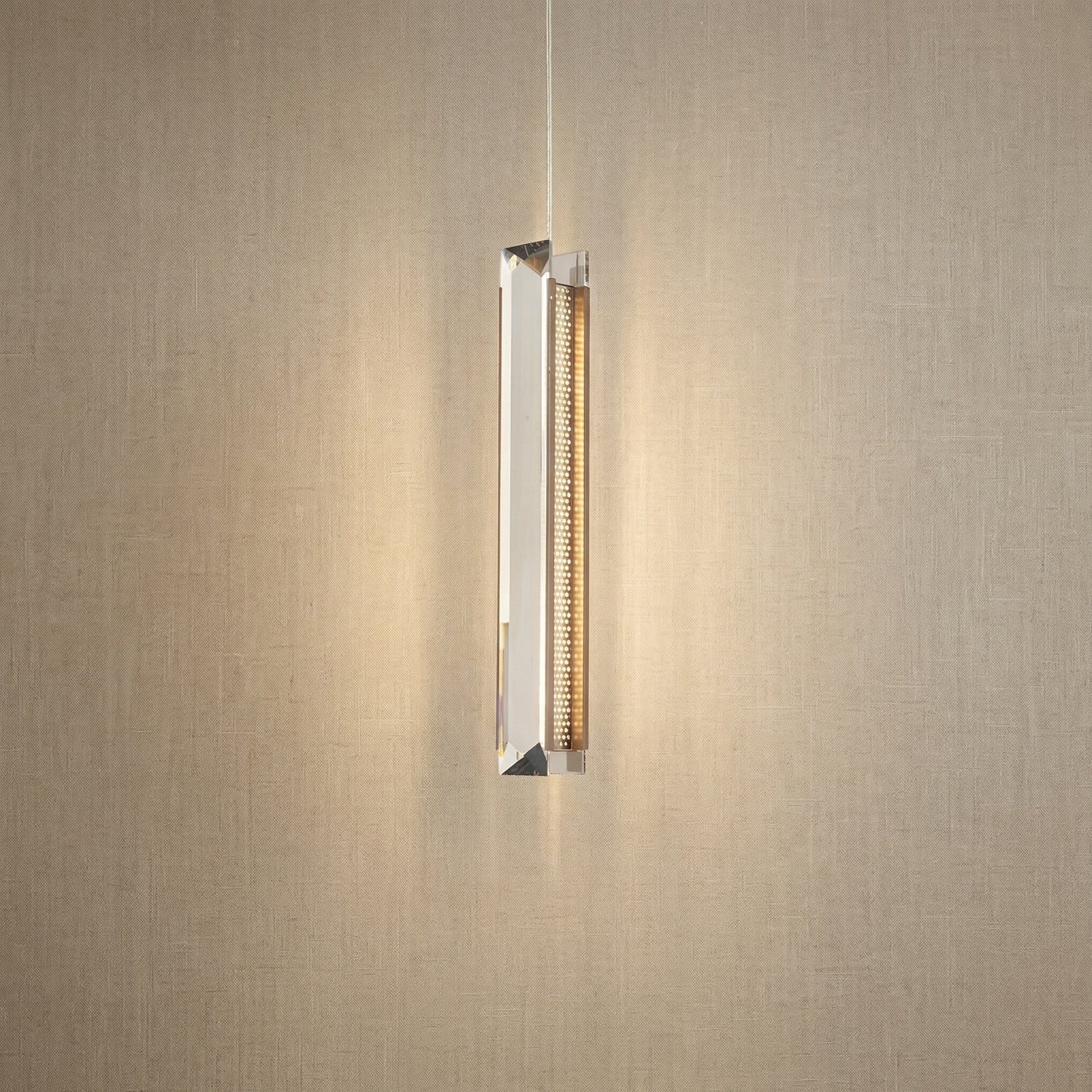Yiosi Prismatic Mini Crystal Pendant Light - 3" Linear (L70mm)